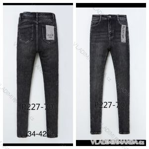 Rifle jeans push up dlouhé dámské (34-42) LAULIA JWA20P227-70