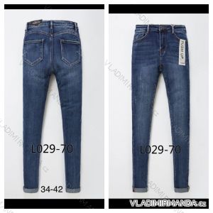 Rifle jeans push up dlouhé dámské (34-42) LAULIA JWA20L029-70