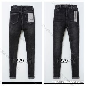 Rifle jeans s vysokým pasem dlouhé dámské (34-42) LAULIA JWA20P229-70