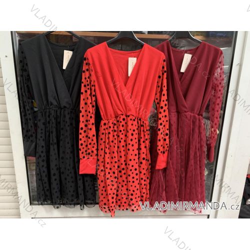 Dress with 3/4-sleeve ladies pocket (uni sl) ITALIAN Fashion IMWD20529