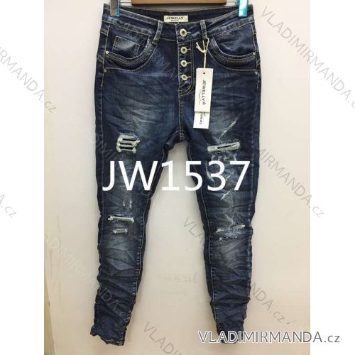 Rifle jeans dlouhé dámské (XS-XL) JEWELLY LEXXURY MA520JW1537