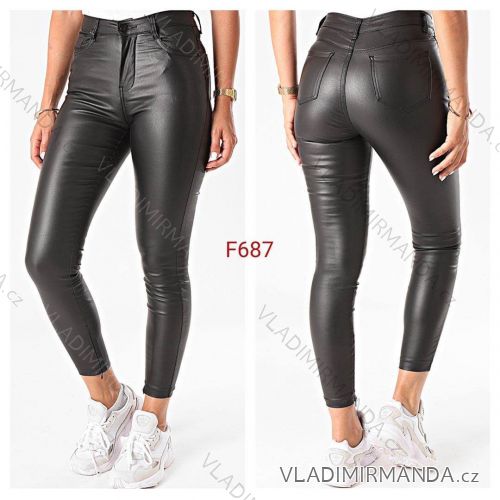 Leggings pants leatherette with zip (34-42) JEANS JWA20038