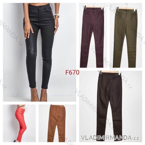 Leggings pants leatherette with zip (34-42) JEANS JWA20038