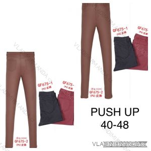 Leggings pants leatherette with zip (34-42) JEANS JWA20038