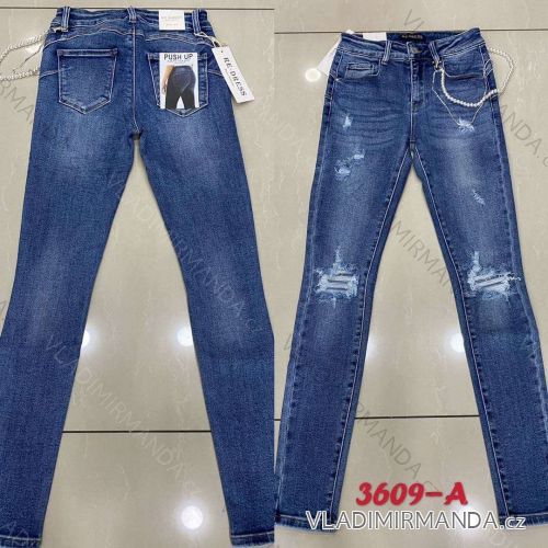 Rifle jeans dlouhé push up dámské (XS-XL) RE-DRESS JWA203609-A