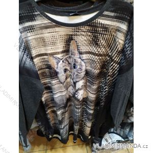 Tunika Tričko dlouhý rukáv dámská nadrozměr (uni XL-XXL)Turecká moda TME200935