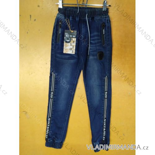 Kalhoty jeans dětské chlapecké (98-146) KEYIQI MA820M475