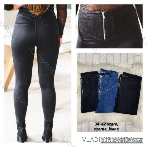 Rifle jeans s vysokým pasem dlouhé dámské (34-42) JEANS JAW20264