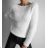 Blouse long sleeve with ruffles women (UNI S / L) ITALIAN FASHION IMK20159