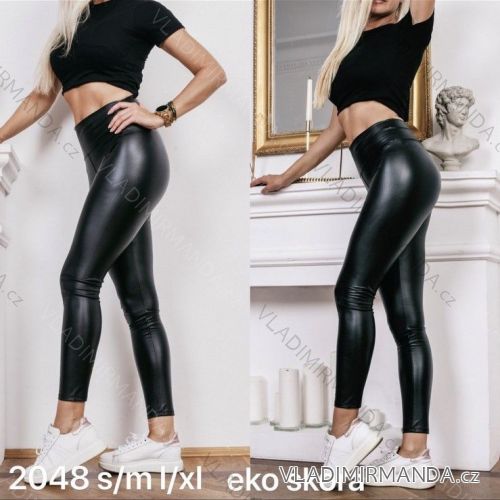 Leggings pants leatherette with zip (xs-m) Italian Fashion LML20003