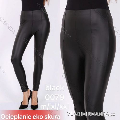 Leggings pants leatherette with zip (xs-m) Italian Fashion LML20003