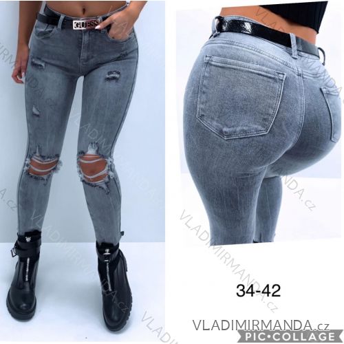 Leggings pants leatherette with zip (34-42) JEANS JWA20048