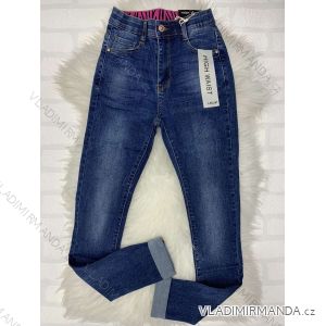 Jeans pants leatherette with zip (XXS-L) LAULIA JWA20108