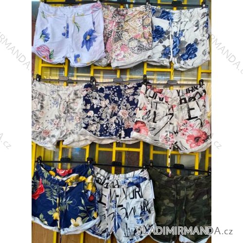 Sommershorts Damen (UNI s / m) ITALIENISCH MODA IMD20199 Muster-3 S / M eine Größe