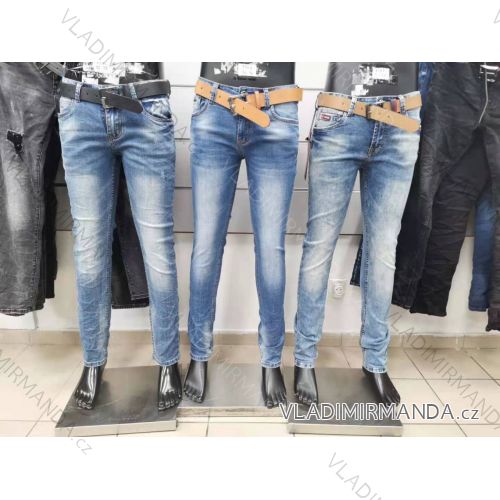 Rifle jeans dlouhé s páskem pánské (M-3XL/30-38) JEANS JWA21002