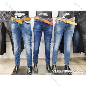 Rifle jeans dlouhé s páskem pánské (M-3XL/30-38) JEANS JWA21006