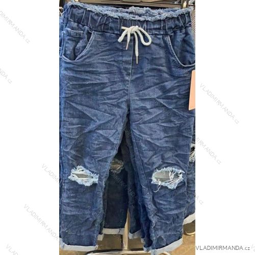 Rifle jeans dlouhé dámské (S/M ONE SIZE) ITALSKÁ MÓDA IMM21191