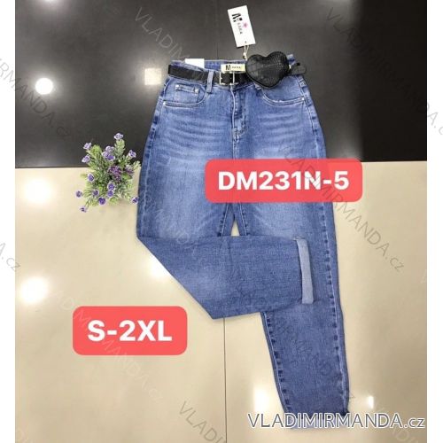 Rifle jeans dlouhé dámské (S-2XL) M.SARA MA121DM231N-5