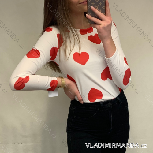 Body dlouhý rukáv dámské (S/M ONE SIZE) ITALSKÁ MÓDA IMWD21328