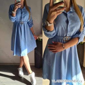 Women's elegant long sleeve shirt dress (S / M ONE SIZE) ITALIAN FASHION IMWK21013