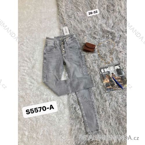 Rifle jeans dlouhé vysoký pas dámské (26-32) CORE MA521S5570-A