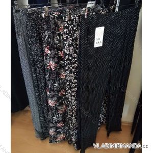 Kalhoty tenké dlouhé dámské nadrozměr (L-5XL) SAL SMILING SMI21019