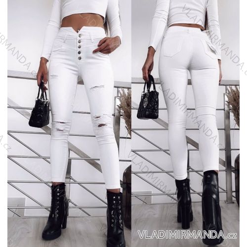 Jeans jeans long women (XS-XL) JEWELLY LEXXURY LEX20C2564 white XL