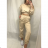 Souprava mikina dlouhý rukáv a tepláky dámská (S/M ONE SIZE) ITALSKÁ MÓDA IMWD21629/DR S/M one size Černá