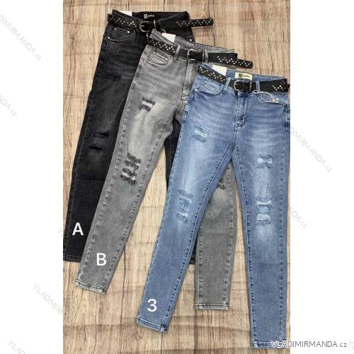 Rifle jeans dlouhé dámské (XS-XL) M.SARA MRS212551