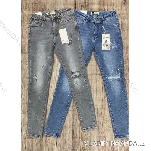 Rifle jeans dlouhé dámské (XS-XL) M.SARA MRS212552