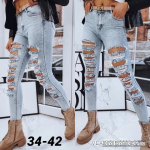 Rifle jeans trhané dlouhé vysoký pas dámské (XS-M) DAYSIE DSY212667