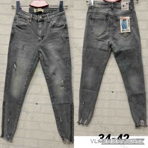 Kalhoty rifle jeans dlouhé trhané dámské (XS-M) M.SARA MRS213712