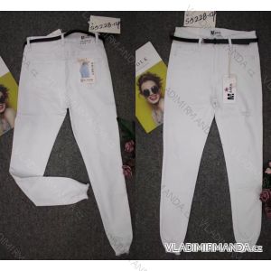 Kalhoty rifle jeans s páskem dlouhé dámské (XS-XL) M.SARA MRS21S5228-128