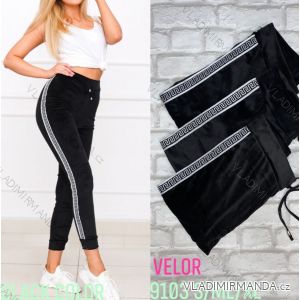 Women's long velvet sweatpants (S-XL) TURKISH FASHION TMWL20633