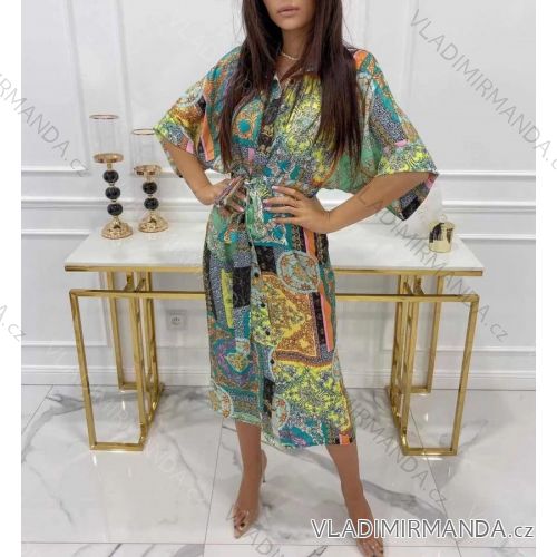 Women's elegant long sleeve shirt dress (S / M ONE SIZE) ITALIAN FASHION IMWK21013