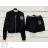 Set hoodie long sleeve and sweatpants 3/4 short women (UNI S / L) TURKISH FASHION IMK20141