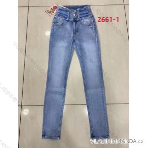 Rifle jeans dlouhé vysoký pas dámské (XS-XL) RE-DRESS RED212661-1