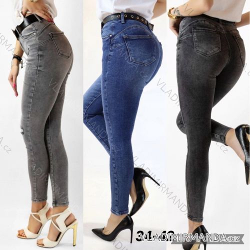 Kalhoty rifle jeans dlouhé dámské (34-42) M.SARA MSR213236