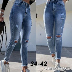 Jeans pants leatherette with zip (XXS-L) LAULIA JWA20108