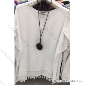 Shirt blouse 3/4 sleeve (UNI XL-3XL) ITALIAN MODA IM420486