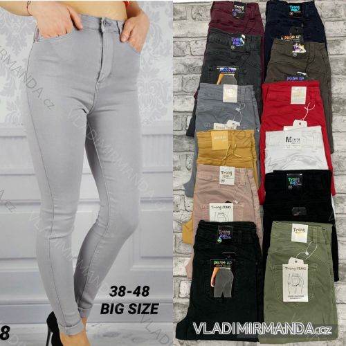 Rifle jeans dlouhé dámské nadrozměrné (38-48) JEANS JAW213655