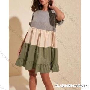 Summer long sleeve flowered women's dress (UNI S / L) ITALIAN FASHION IMK20150