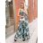 Summer long dress on wide straps women (UNI S / L) ITALIAN FASHION IMK20104