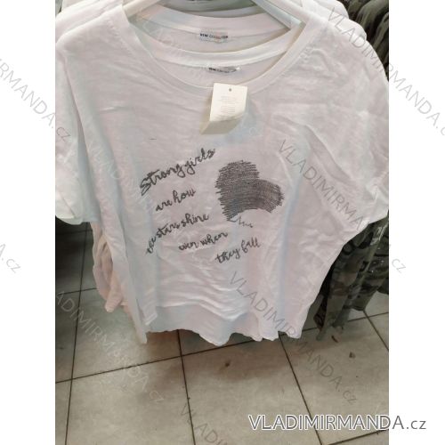 T-Shirt Kurzarm Damen (uni xl / 2xl) ITALIAN FASHION IM720038