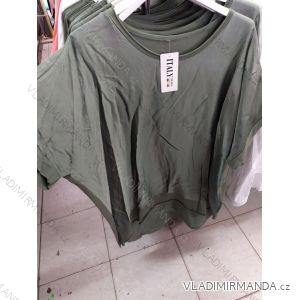 Tričko tunika krátký rukáv dámská nadrozměr (uni xl/2xl) ITALSKá MóDA IM721144