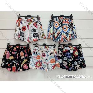 Shorts Shorts Kunstleder Frauen (uni s-l) ITALIAN FASHION IM920107