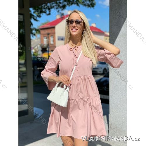 Summer long sleeve flowered women's dress (UNI S / L) ITALIAN FASHION IMK20150