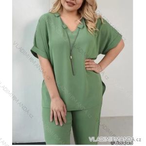 Souprava letní halenka a kalhoty dámská (XL/2XL ONE SIZE) POLSKÁ MÓDA IMWT21131