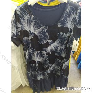 Šaty letní krátký rukáv dámské (XL/2XL ONE SIZE) ITALSKá MODA IM721071