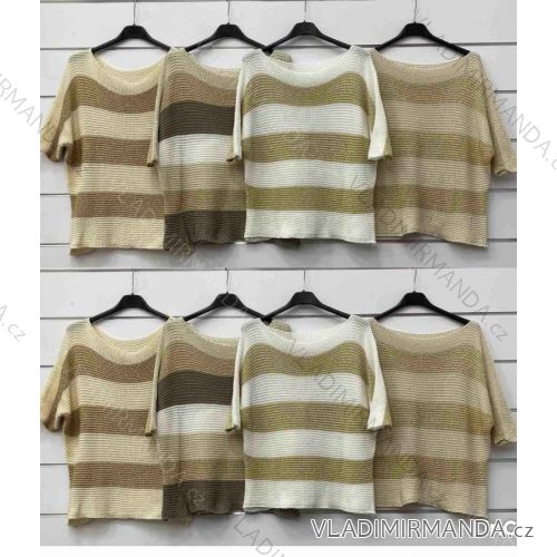 Women's Long Sleeve Sweater (S / M / L one size) ITALIAN FASHION IMWA214327